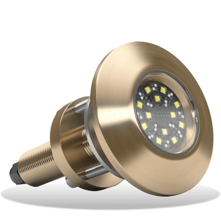 Lumishore - SUPRA THX404 Thru-Hull Underwater Light - Dual Color, 8150 Fixture Lumens — Quality Boat Parts
