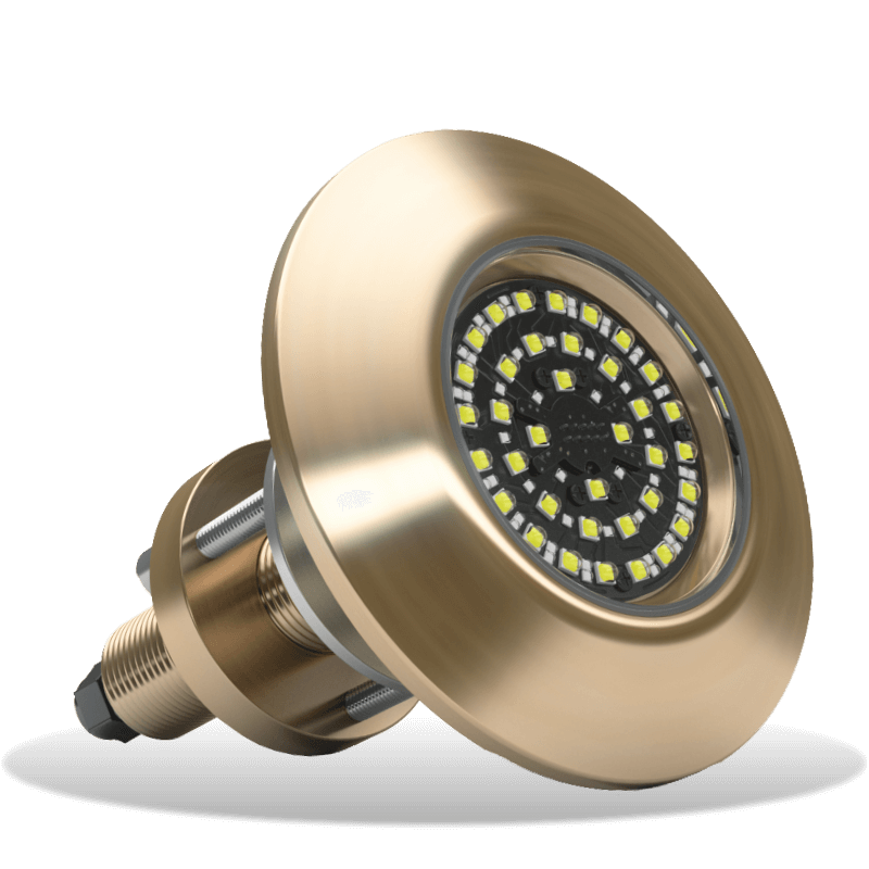 Lumishore - SUPRA THX804 Thru-Hull Underwater Light - Dual Color, 13500 Fixture Lumens — Quality Boat Parts