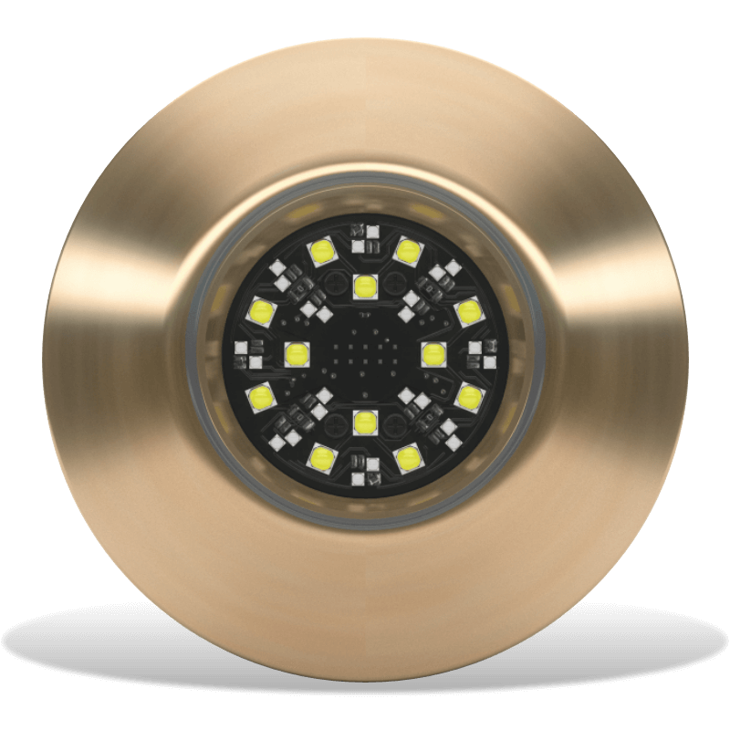 Lumishore - SUPRA TIX404 Interchangeable Thru-Hull Underwater Light - Dual Color, 8150 Fixture Lumens — Quality Boat Parts