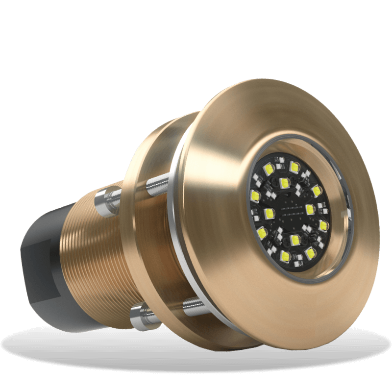 Lumishore - SUPRA TIX404 Interchangeable Thru-Hull Underwater Light - Dual Color, 8150 Fixture Lumens — Quality Boat Parts