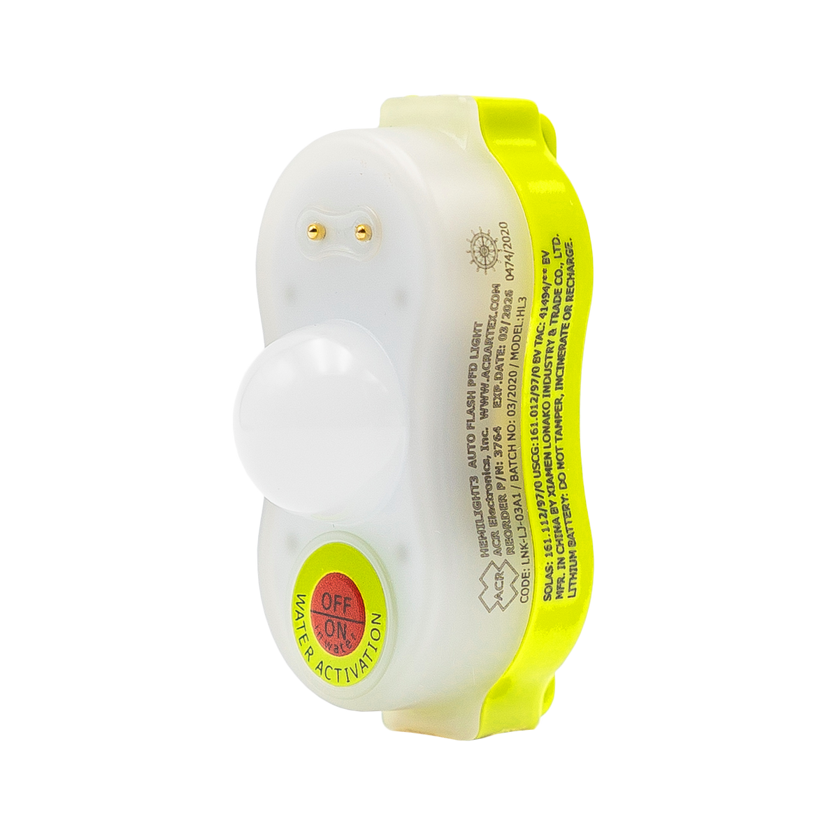 ACR Electronics - HL3 Hemilight Automatic Survivor Locator Light — Quality Boat Parts