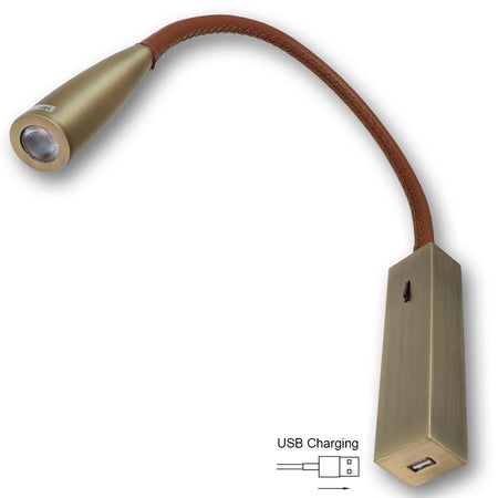 Mega LED - MARTIN LED Cabin Reading Light - USB Charger, 2.5 Watt, 4000K — Quality Boat Parts