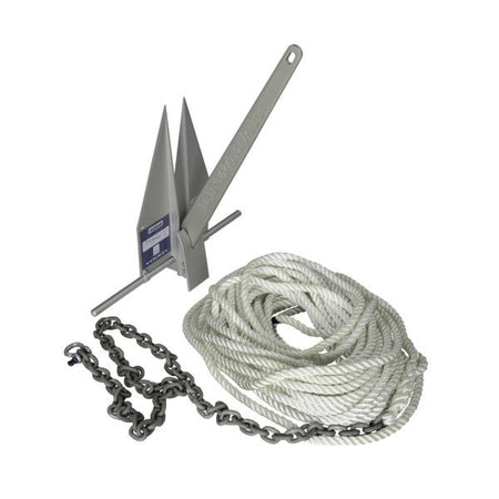 Lewmar - 10LB LFX Anchoring Kit - With 15' 5/16" G4 Chain 200' 5/8" 8-Plait Line — Quality Boat Parts