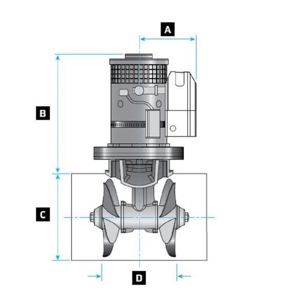 Lewmar - 250TT8.0Kw 11HP Gen2 24v Bow Thruster — Quality Boat Parts