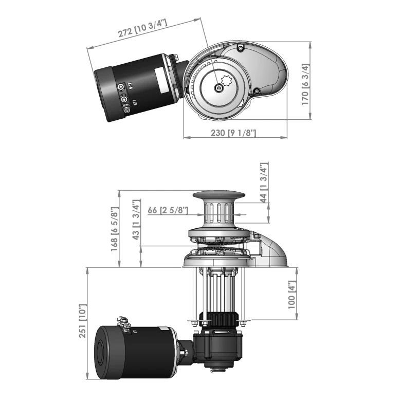 Maxwell - RC10-10 Vertical 12V Windlass - With Capstan, for 3/8" Chain & 5/8" Line — Quality Boat Parts