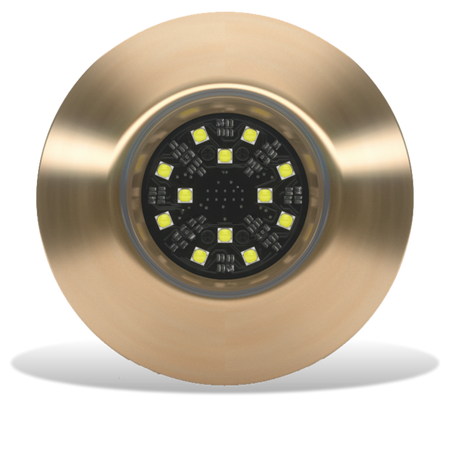 Lumishore - ORA TIX404 Marine Thru-Hull Light – 5,100 Lumens, 110° Beam, Durable Bronze Body — Quality Boat Parts