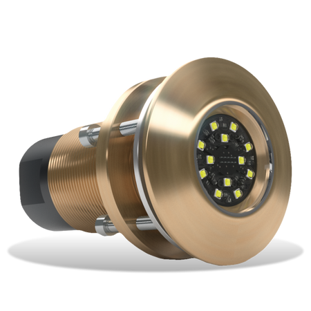 Lumishore - ORA TIX404 Marine Thru-Hull Light – 5,100 Lumens, 110° Beam, Durable Bronze Body — Quality Boat Parts