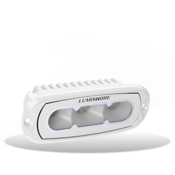 Lumishore - Flood Light 4" - White, 10-31V, 5500K — Quality Boat Parts