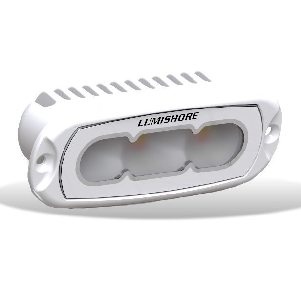 Lumishore - LUX 4" Flood Light - White 10/31V, 5500K, 2,300 Lumens, Flush Mount — Quality Boat Parts