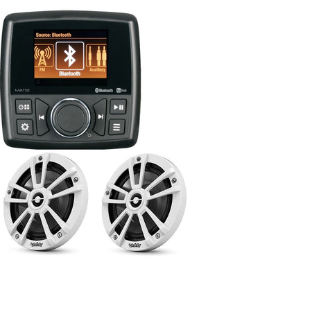 Marine Audio - MA112 Stereo AM/FM/USB - With Bluetooth, 160 Watts, 4x40W — Quality Boat Parts