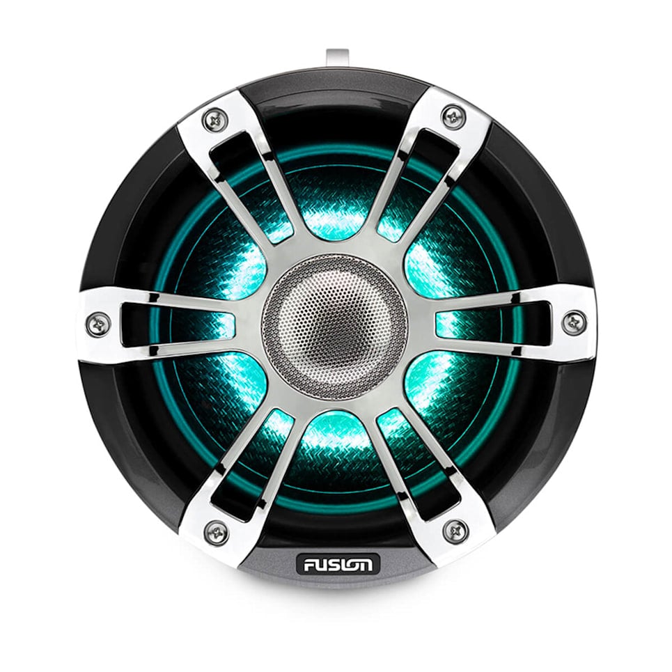 Fusion - SG-FLT772SPC 7.7" Tower Speaker - Chrome, With CRGBW Lighting — Quality Boat Parts