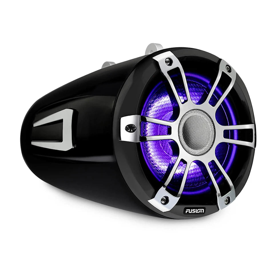 Fusion - SG-FLT772SPC 7.7" Tower Speaker - Chrome, With CRGBW Lighting — Quality Boat Parts