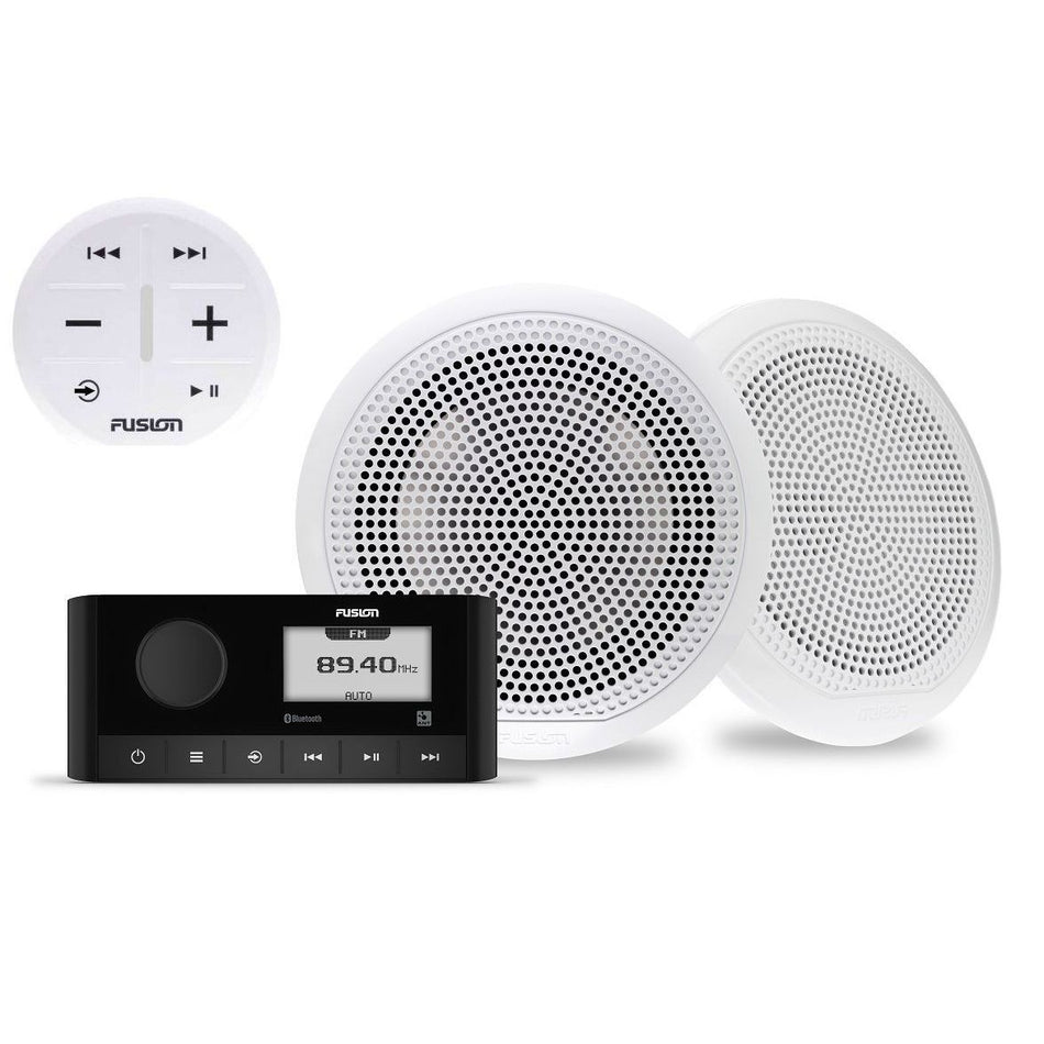 Fusion - MS-RA60KCW Bundle - MS-RA60 Stereo, With ARX70W Pair EL Classic 6.5" Speakers — Quality Boat Parts