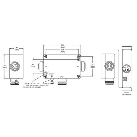 Maretron - NF-NM4P-NF Mini Powertap Female-Female with Fuses — Quality Boat Parts