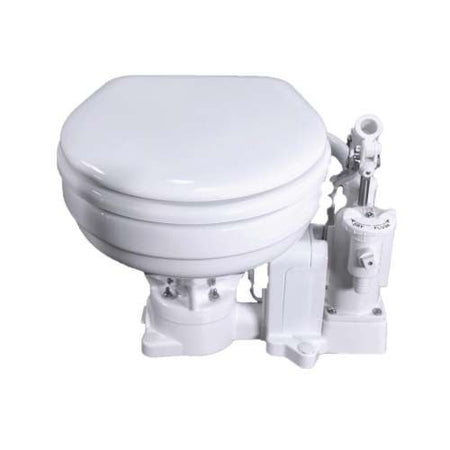 Raritan - PH PowerFlush Manual Toilet - Marine Size Bowl, 12V — Quality Boat Parts