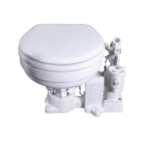 Raritan - PH PowerFlush Manual Toilet - Marine Size Bowl, 12V — Quality Boat Parts