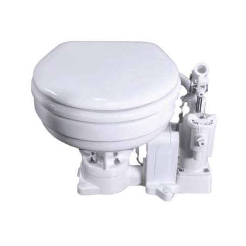 Raritan - PH PowerFlush Manual Toilet - Household Size Bowl 12V — Quality Boat Parts