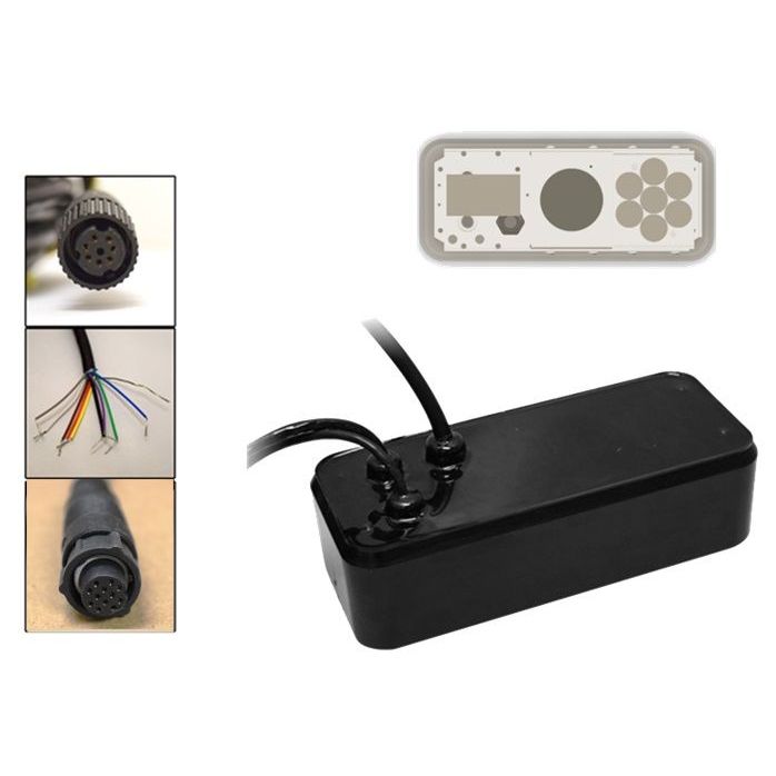 Furuno - 165T/265LH-PM488-12P 1Kw Transducer - Pocket Mount — Quality Boat Parts