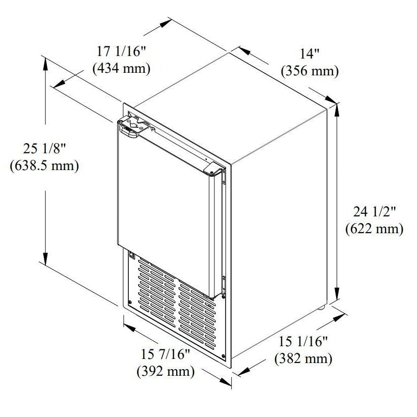 Raritan - 88B515-1 Ice Maker Built-In Flange 120V — Quality Boat Parts