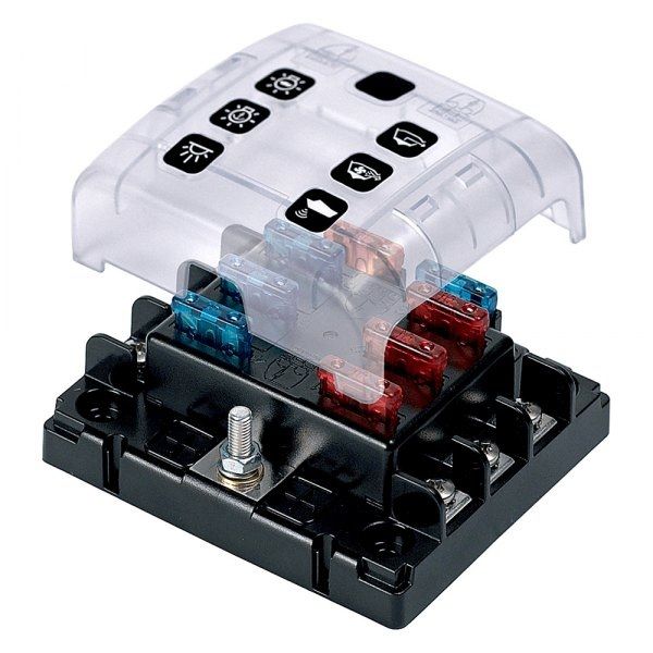 BEP Marine - ATC-6W 6-Way Fuse Holder - With Cover — Quality Boat Parts