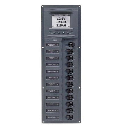 BEP Marine - 902V-DCSM 12 Way DC Circuit Breaker Panel — Quality Boat Parts