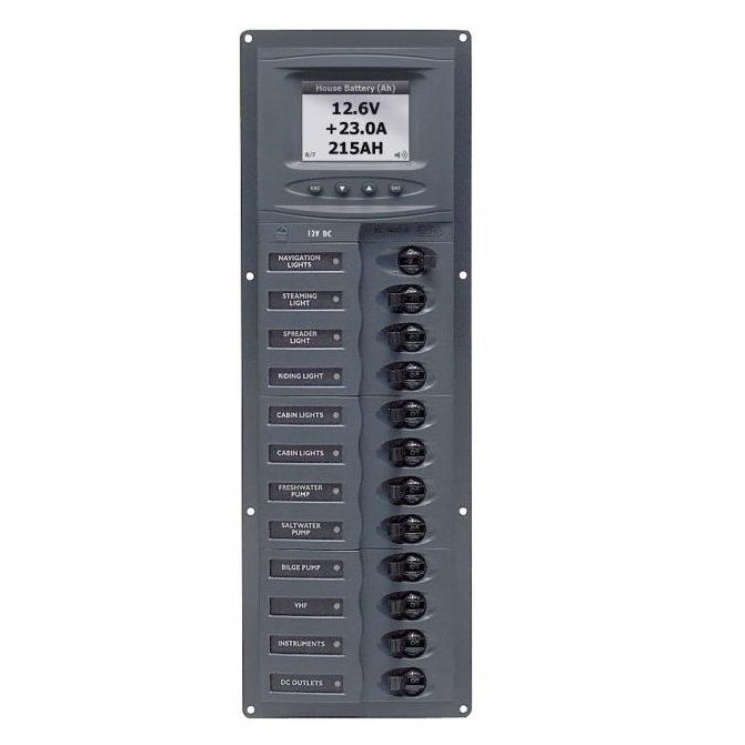 BEP Marine - 902V-DCSM 12 Way DC Circuit Breaker Panel — Quality Boat Parts