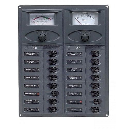 BEP Marine - 904-AM 16 Way DC Circuit Breaker Panel — Quality Boat Parts