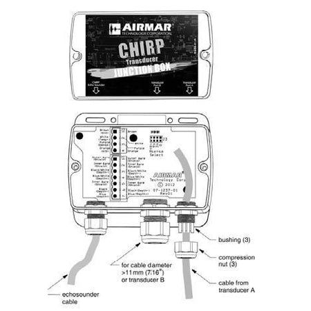 Airmar - CHIRP Junction Box - For Barewire CHIRP Transducers — Quality Boat Parts