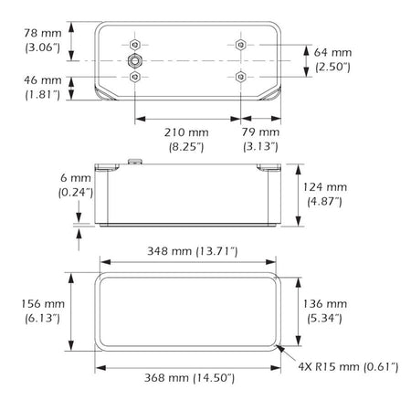 Airmar - CM599C-LHW 3kW CHIRP Transducer - Pocket/Keel Mount — Quality Boat Parts