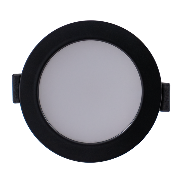 BCM - Malibu 85A Downlight - 3000K, Black Bezel, Springs Mount, 4W, 8-32V, IP66 — Quality Boat Parts