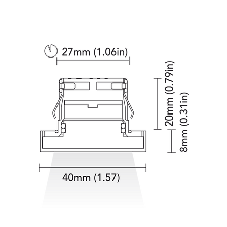 BCM - Florida 1L 40 Courtesy Lights - Polished Stainless Steel, 1.5W, Blue LED, Screw Mount, 1.5W, 8-32V, IP66 — Quality Boat Parts
