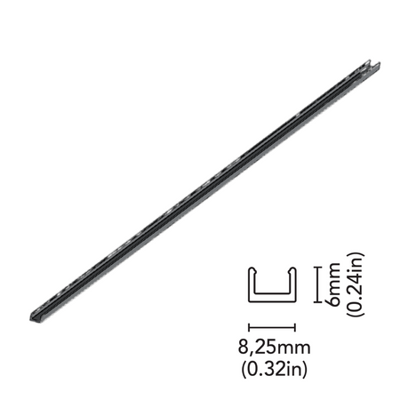 BCM - 1 Meter Aluminum Profile Track - For 5406 Wave Neonflex Small — Quality Boat Parts