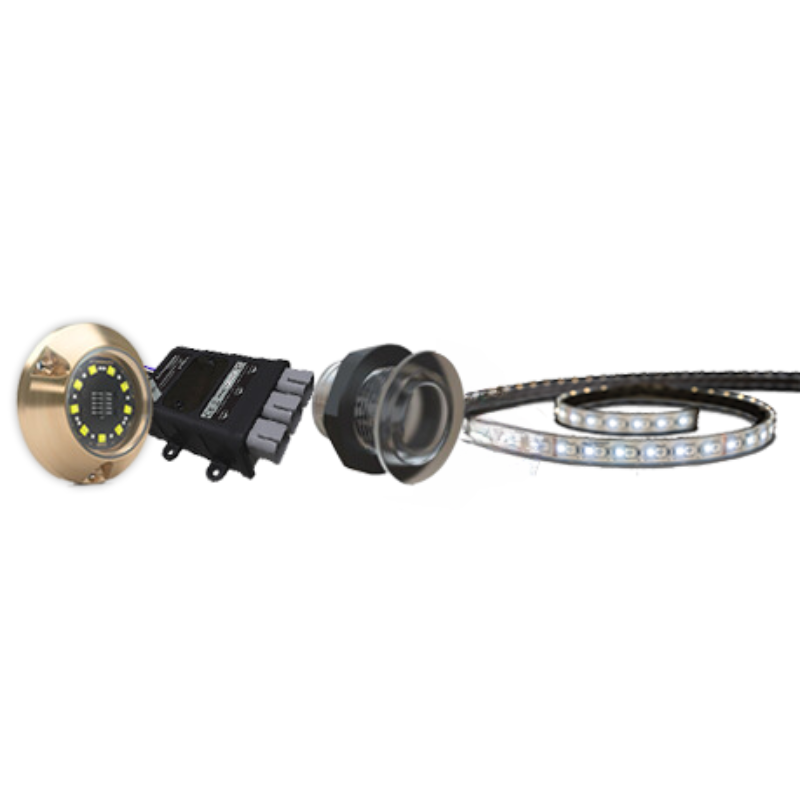 Lumishore - Eclipse Starter Kit - 17-30" Boats, CMD Center, 2 Courtesy, 2 StripLED — Quality Boat Parts