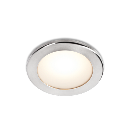 BCM - Orlando 75 Downlights - 3000K/Red, Satin Steel, Screw Mount, IP66, 8-32VDC — Quality Boat Parts
