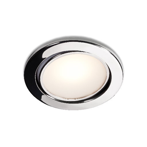 BCM - Phoenix 95 Downlights - With Switch, Polished Stainless Steel, Spring mount, 3000K, 8-32VDC — Quality Boat Parts