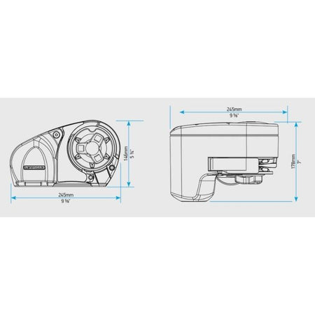 Lewmar - Profish 1000 Free Fall Windlass - 9/16" LINE 5/16" G4, 12V — Quality Boat Parts