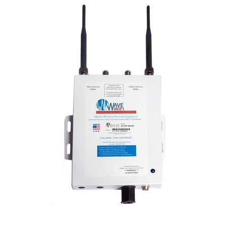 Wave WiFi - EC-HP-DB-AC Hot Spot - 2 - 25' 400UF Low Loss Cable 2 - 2' Antenna 2 Rubber Duck — Quality Boat Parts