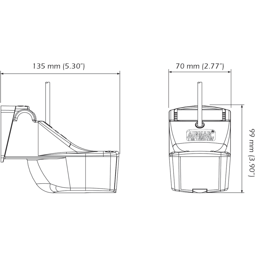 Airmar - TM165C-HW Transducer High Wide CHIRP Transducer — Quality Boat Parts