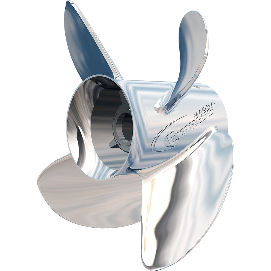 Turning Point Propellers 15.3X13 Stainless Steel Four Blade Aluminum Prop Express Mach4 (31501340) — Quality Boat Parts