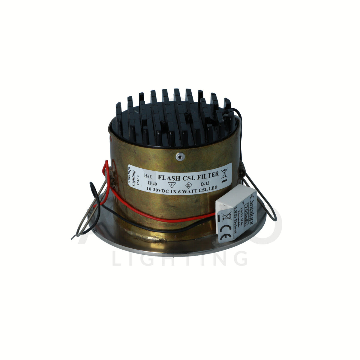 Cantalupi FLASH CSL FILTER – Dimmable LED Fixture, 6W CSL, 10–30VDC, IP40, D-13 — Quality Boat Parts