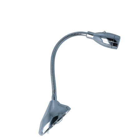 Cantalupi BORA Reading Light – Chrome Finish, 12-Inch LED Arm, 5000K Cool White, 10–30VDC — Quality Boat Parts
