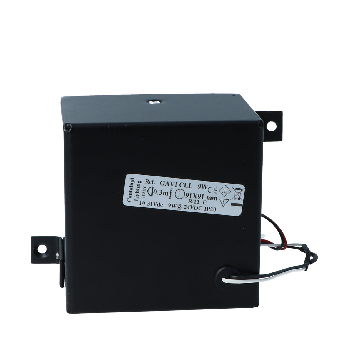 Cantalupi GAVI Series Recessed Marine Light – 9W, 91x91 mm, 10-31VDC, 3000K, IP20 — Quality Boat Parts