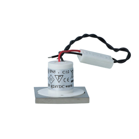 Cantalupi CAP-Q Series Compact Marine Light – 1W, Ø19 mm, 10–31V AC/DC, Warm White, IP65 — Quality Boat Parts