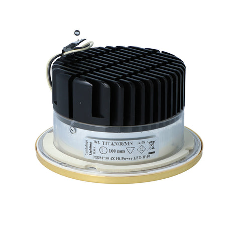 CANTALUPI – TITAN/R/MN A-08 – Recessed LED Light – Ø100 mm | Gold Finish | MDM700 | 4X Hi-Power LED | IP40 — Quality Boat Parts
