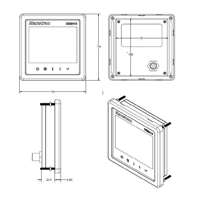 Maretron - DSM410 Color Display — Quality Boat Parts