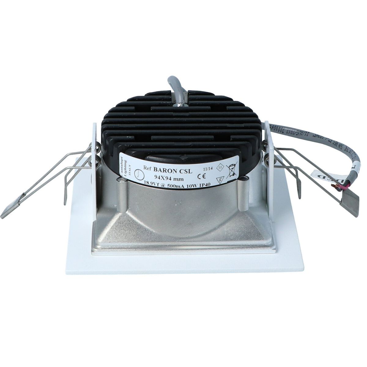Cantalupi BARON CSL 11/14 LED Panel – 10W, 94x94 mm, 18.9V @ 500mA, IP40 — Quality Boat Parts