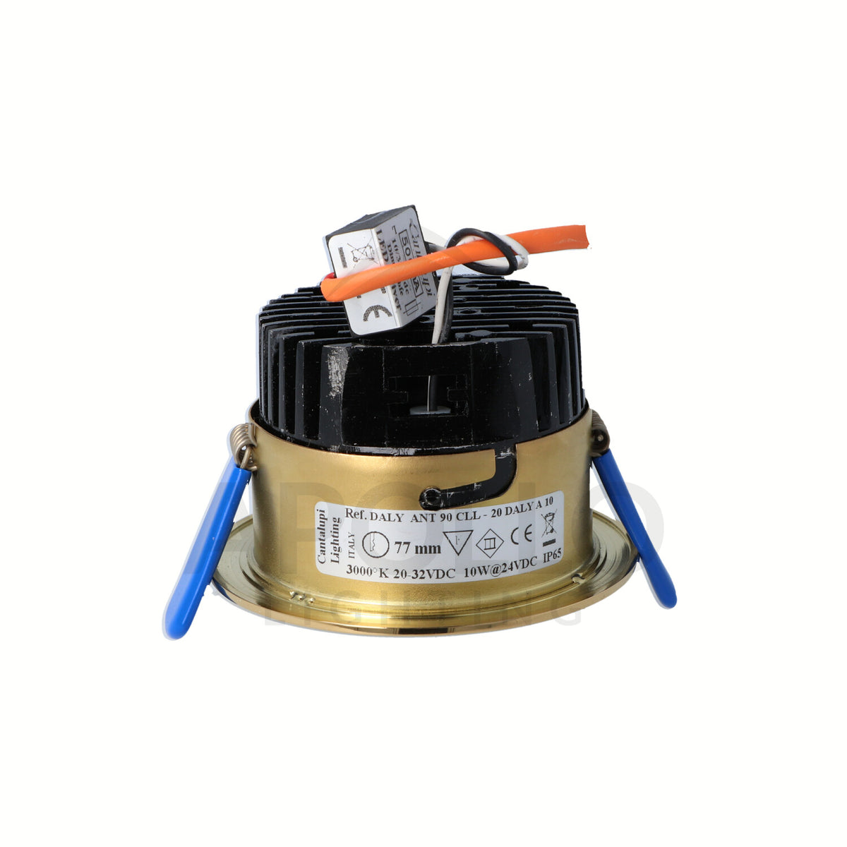 Cantalupi DALY 90/Q A CSL – 2700K Square LED Downlight, 77 mm, 28V @ 350mA, IP40 (Model: 20DALY QA 03 N2 CH, B-16) — Quality Boat Parts