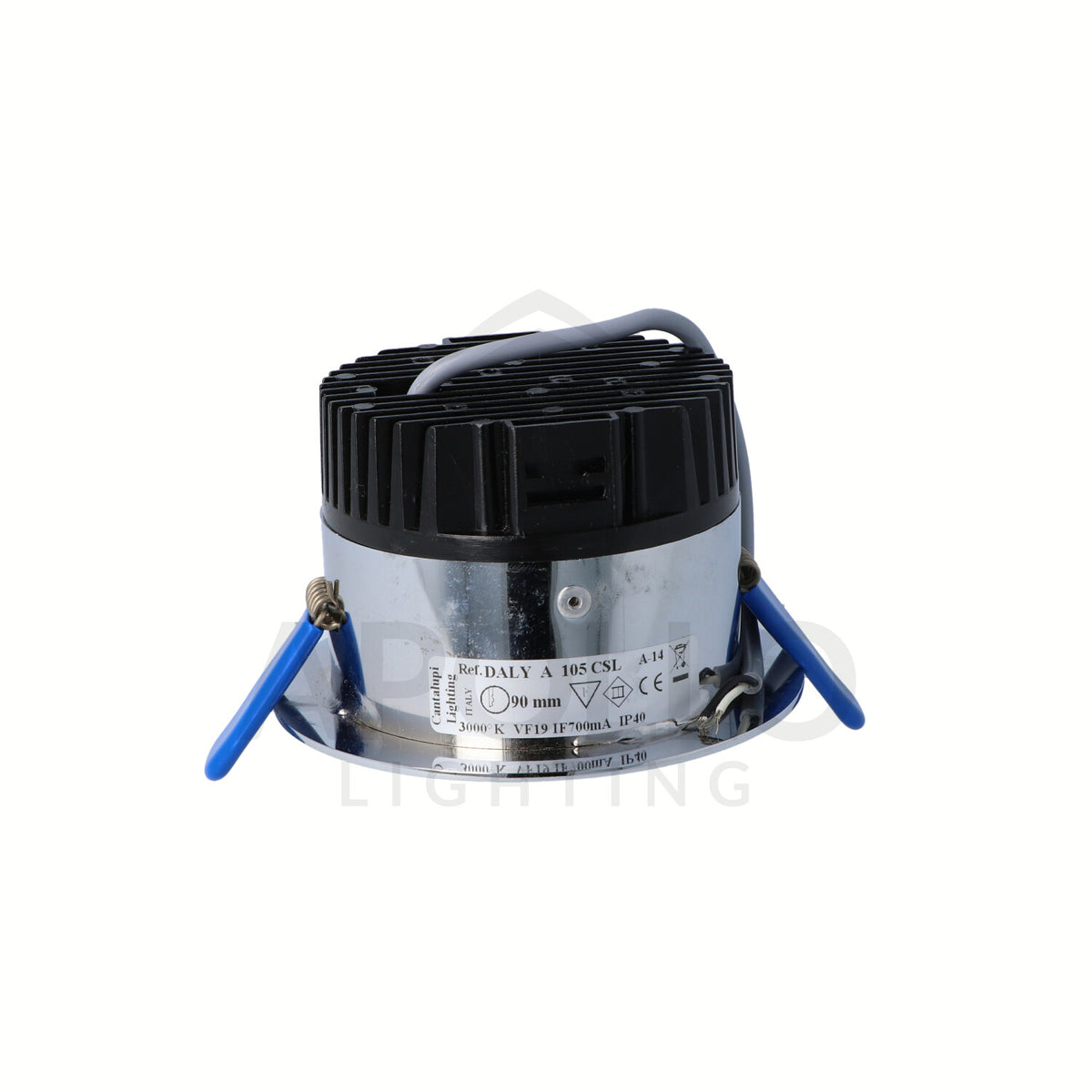 Cantalupi DALY A 105 CSL – 3000K LED Downlight, Ø85 mm, 19V @ 700mA, IP40, A-14 — Quality Boat Parts