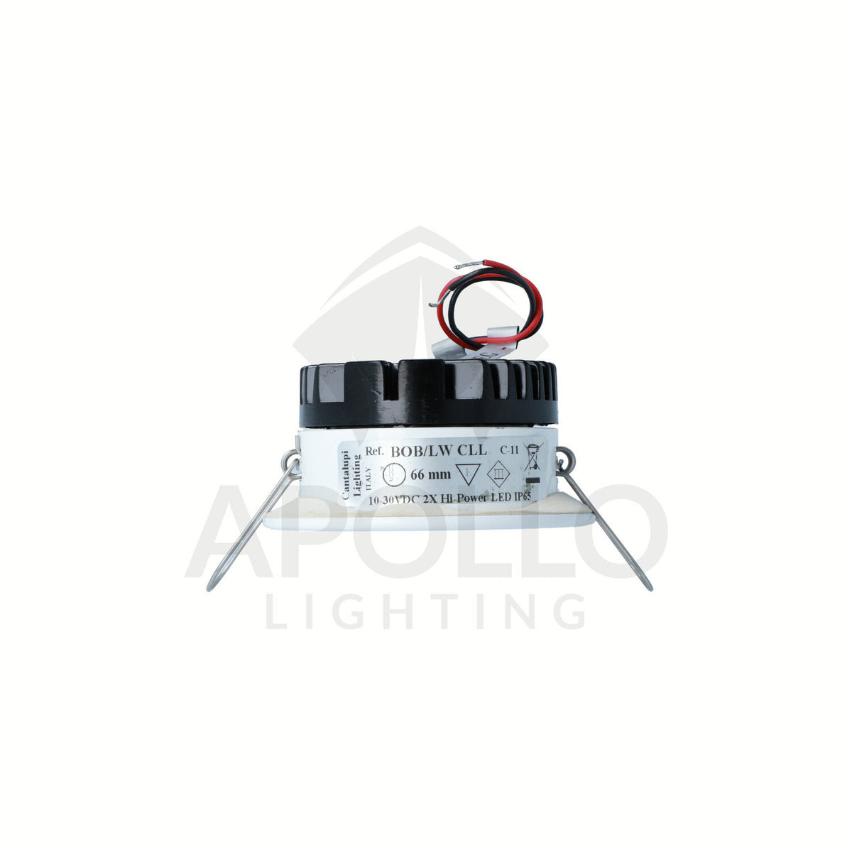 Cantalupi BOB/LW CLL – Ø66 mm LED Light, 2x Hi-Power LEDs, 10–30VDC, IP65, C-11 — Quality Boat Parts