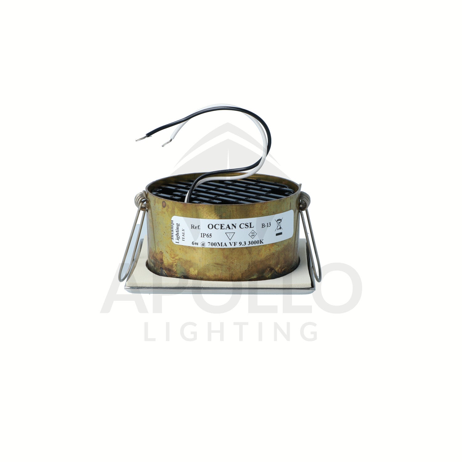 Cantalupi OCEAN CSL – 6W LED Fixture, 9.3V @ 700mA, 3000K Warm White, IP65, B-13 — Quality Boat Parts